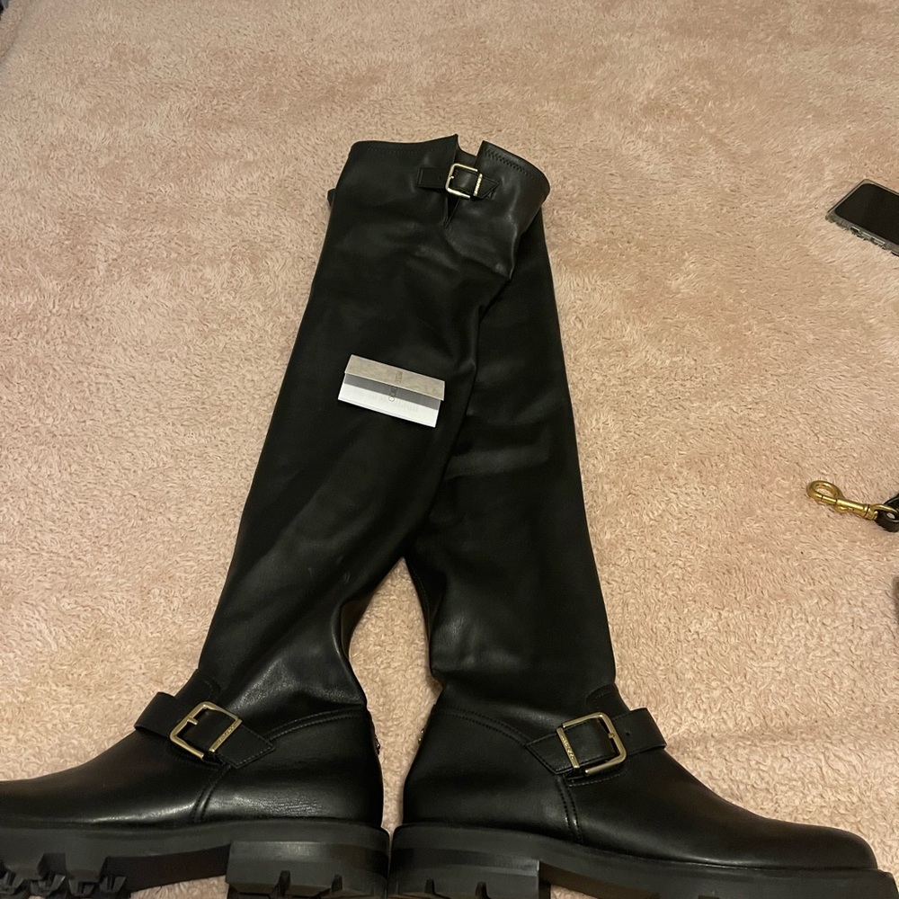 New season jimmy choo biker over the knee boots size 42